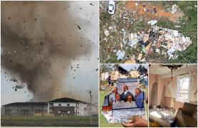 Prăpăd în Statele Unite, în urma furtunilor şi tornadelor. Cel puţin o persoană şi-a pierdut viaţa, zeci de case au fost distruse