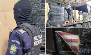 Ţigări de peste 2,2 milioane de euro, captura uriaşă a polițiștilor arădeni
