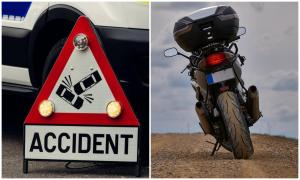 Impact fatal în Harghita. Un motociclist a sfârşit mort pe asfalt, după ce s-a izbit de maşina unui tulcean