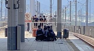 Poliţiştii japonezi l-au imobilizat rapid pe atacator