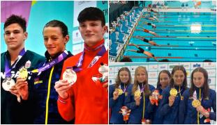 Două medalii de aur pentru România la înot, la Festivalul Olimpic al Tineretului European de la Maribor