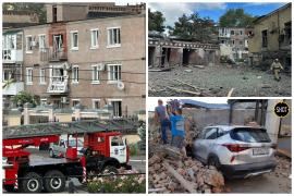 Rusia acuză Ucraina că a atacat oraşul rusesc Taganrog cu o rachetă S-200 modificată. Urmările exploziei din Rostov