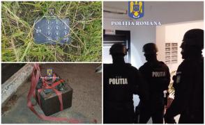 S-a urcat pe schelă şi a furat pe geam două seifuri pline cu bani. Bărbatul a îngropat o parte din "comoară" pe malul Jiului