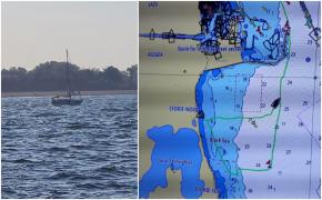 Operațiune de salvare în largul Mării Negre. Un velier cu șapte persoane la bord, între care trei copii, a rămas blocat între stânci, în zona Cap Tuzla