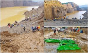 Zeci de mineri au murit după o alunecare de teren dramatică, la o mină de jad din Myanmar. Prăbușirea unui stânci a provocat dezastrul