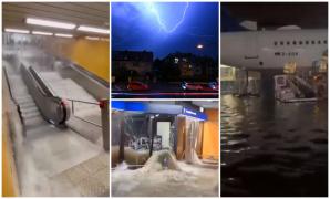 Haos pe aeroportul din Frankfurt, inundat în urma unor ploi puternice