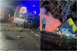 Tânăr de 24 de ani, mort într-un accident teribil, în Dolj. Băiatul ar fi intrat pe contrasens şi a lovit un TIR, care a fost mistuit de flăcări: alți 4 răniți