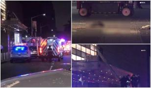 Un bărbat s-a aruncat de pe acoperişul unui hotel din NY. Trupul i-a fost rupt în două, iar un braţ i-a ajuns peste stradă