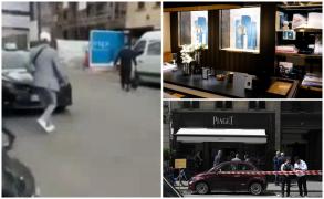 Cine sunt hoţii care au dat o lovitură de milioane de euro în centrul Parisului. Îmbrăcaţi la patru ace, au jefuit magazinul de lux Piaget şi au fugit pe motociclete