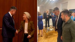 Marcel Ciolacu s-a întâlnit cu Zelenski la Atena, 21 august 2023