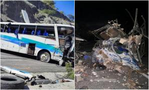 Dezastru pe o autostradă din Mexic. 16 morți și 36 de răniți, după ce un autobuz plin cu localnici și migranți s-a izbit de un camion