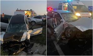 Patru persoane au ajuns pe patul de spital, după un accident grav pe o șosea din Hunedoara. Două dintre victime, în comă