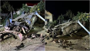 A scăpat din ghearele morții, după ce s-a răsturnat cu mașina pe un drum din Prahova. Adolescentul de 18 ani, transportat la spital