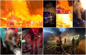 Explozie la stația GPL din Crevedia