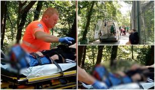 Bârlădeanul care a fost muşcat de picior de un tigru la Zoo s-a trezit la spital: "Mi-a sfăşiat piciorul o pisică. O pisică mare, ce-i drept, dar nu era tigru"