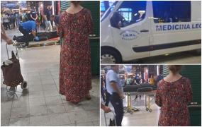 A murit în Gara de Nord așteptând trenul. O femeie s-a prăbușit pe peron lângă alți călători