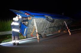 Microbuz românesc, accident mortal pe autostrada M5 din Ungaria. Traficul a fost oprit complet după tragedie
