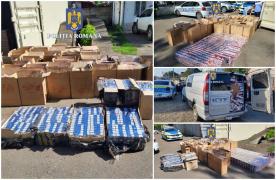 Bărbat din Suceava, prins cu aproape 40.000 de pachete de țigări de contrabandă în mașină