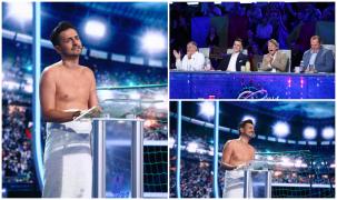 Ciprian Marica, impersonat de George Tănase în spumosul moment „Prosopul”, pe scena iRoast