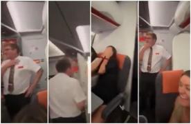 Amorezaţi până peste cap, doi tineri nu şi-au mai putut ţine nevoile în frâu, în timpul unui zbor Londra-Ibiza. Un membru al echipajului i-a prins în toaletă