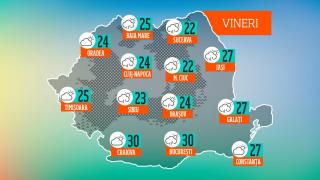 Vremea de mâine 15 septembrie. Va ploua în aproape toată ţara, iar temperaturile sunt în scădere faţă de ziua precedentă