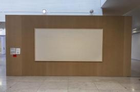 Trebuia să prezinte o expoziţie cu peste 70.000 de euro în bancnote lipite pe pânză, dar artistul a furat banii şi a lăsat ramele goale