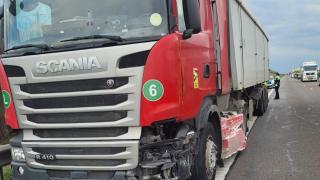 Amendă uriașă pentru un șofer de TIR oprit de polițiști în Gorj. Ce au descoperit agenții, în timpul controlului