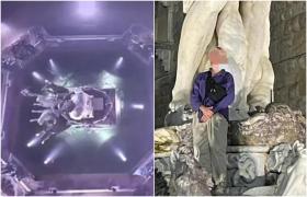 Un turist german s-a căţărat pe Fântâna lui Neptun din Florenţa pentru a-şi face un selfie