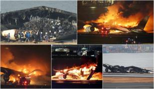 Accidentul aviatic din Tokyo. Piloții avionului Airbus A350 spun că nu au văzut aeronava Pazei de Coastă