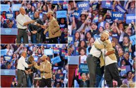 Artistul a urcat pe scenă chiar înaintea lui