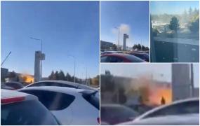 Momentul exploziei de la sediul companiei aerospațiale TUSAȘ din Ankara a fost filmat
