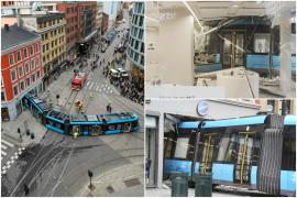 Un tramvai a deraiat şi a intrat în plin într-un magazin din centrul capitalei Norvegiei. Vatmanul şi alţi 3 oameni, răniţi