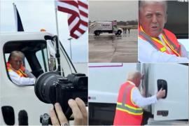 Donald Trump a venit într-un camion de gunoi la mitingul din Wisconsin, după ce Biden i-a susţinătorilor lui "gunoaie"