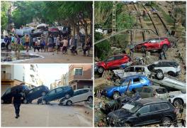 Munţi de maşini aruncate una peste alta. Reacţia unui jurnalist BBC, ajuns în Valencia: Arată ca în filmele apocaliptice