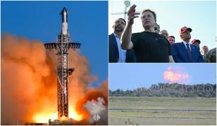 Elon Musk a testat de faţă cu Trump mega-racheta Starship. De ce a fost lăsat propulsorul gigant să cadă în Golful Mexicului