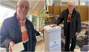Un român de 100 de ani a votat la Munchen