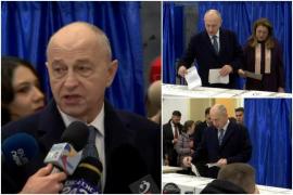 Mircea Geoană, la ieşirea de la secţia de votare: "Avem de ales între corupţie şi extremism, între competenţă şi patriotism"