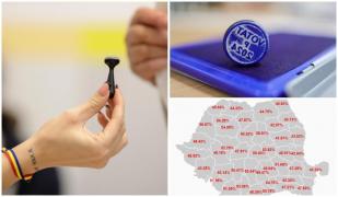 Alegeri parlamentare 2024. Prezenţa de 52,33% la închiderea urnelor. Judeţele fruntaşe şi codaşe HARTĂ