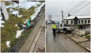 Un bărbat aflat pe un scuter a murit, după ce a intrat în coliziune cu un autoturism, în Suceava
