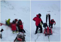 Avalanşă uriaşă în apropiere de Bâlea Lac. Un bărbat şi o femeie, îngropaţi sub zăpadă