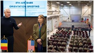 Ministrul Apărării şi ambasadorul SUA, în vizită la Baza 57 Aeriană de la Mihail Kogălniceanu
