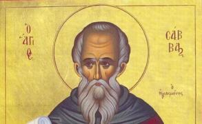 Sfântul Sava cel Sfinţit este prăznuit pe 4 decembrie