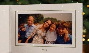 Felicitarea de Crăciun publicată de prinţul William şi Kate Middleton