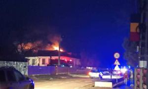 Incendiu la o şcoală din Botoşani