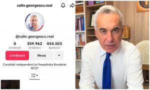 Călin Georgescu şi-a şters postările de pe TikTok