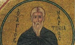 Sfântul Cuvios Martinian este prăznuit pe 13 februarie