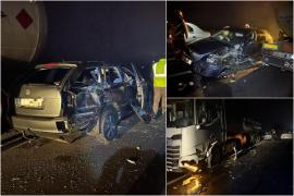 Accident între două maşini şi o cisternă încărcată cu GPL, pe DN13-E60 în Mureş. Cinci persoane implicate în impact