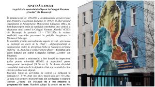 sesizare pe numele uneo profesoare de la Colegiul "Goethe"