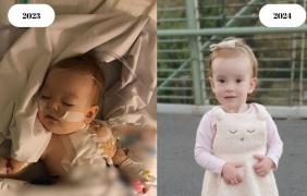 Selah s-a născut cu o malformație gravă a inimii. La un an de la operație, fetița din Arad este un copil sănătos și vesel care abia așteaptă să i se nască frățiorul