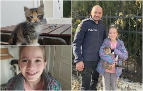 O fetiţă din Eforie le-a cerut ajutorul poliţiştilor să-şi găsească pisicuţa, pe care o credea furată. Reacţia oamenilor legii